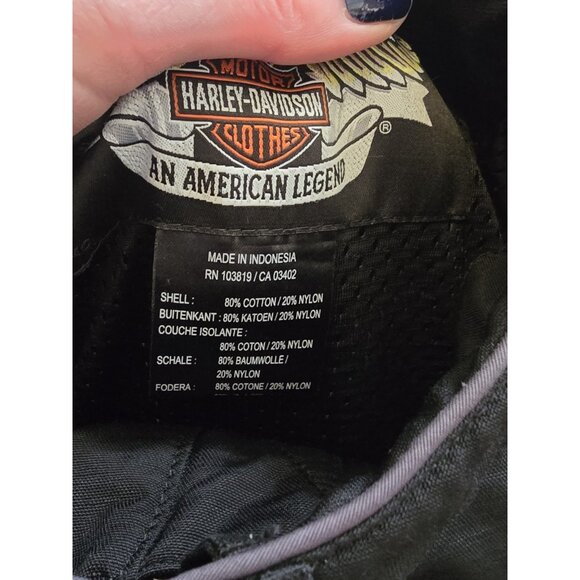 Harley-Davidson Mens Size XL Black Soft‎ Shell Motorcycle Riding Jacket Coat - Picture 7 of 13